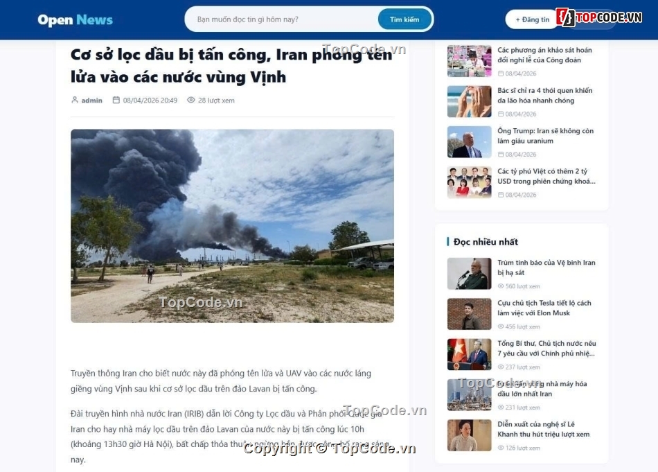 Đồ án,app tin tức,Đồ án website tin tức